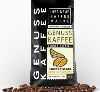 Frisch gerösteter Genuss Kaffee aus der Kaffeerösterei