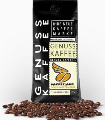 Frisch gerösteter Genuss Kaffee aus der Kaffeerösterei