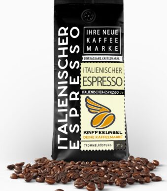 Authentischer italienischer Espresso mit dichter Crema, frisch geröstet in unserer Kaffeerösterei