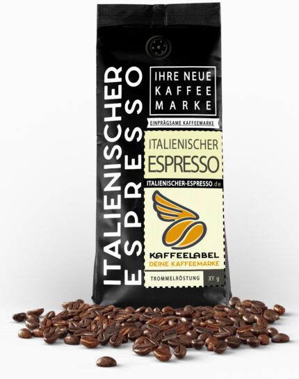Authentischer italienischer Espresso mit dichter Crema, frisch geröstet in unserer Kaffeerösterei