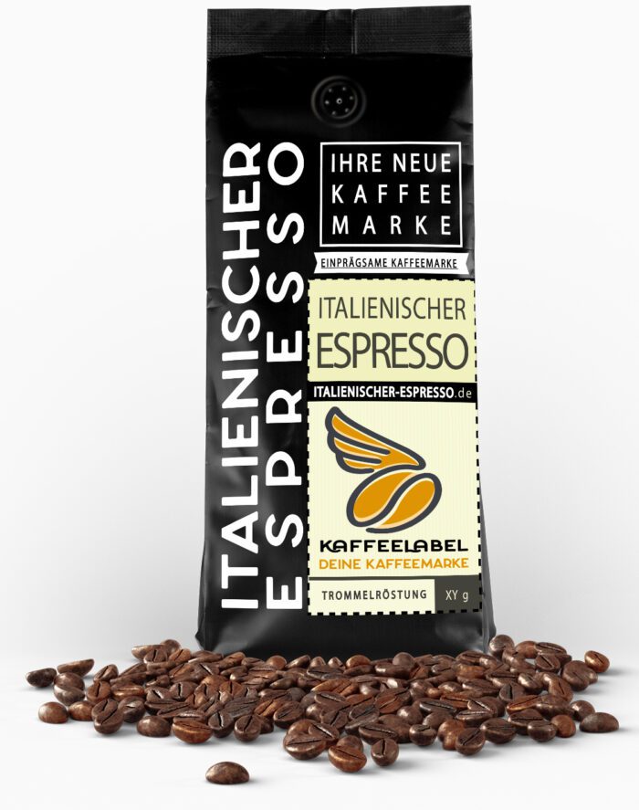 Authentischer italienischer Espresso mit dichter Crema, frisch geröstet in unserer Kaffeerösterei